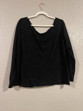 Black off shoulder sweater